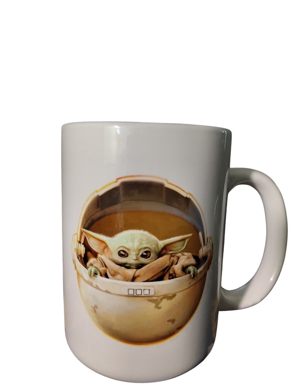 Star Wars White Ceramic Mug - Baby Yoda Design 12 oz